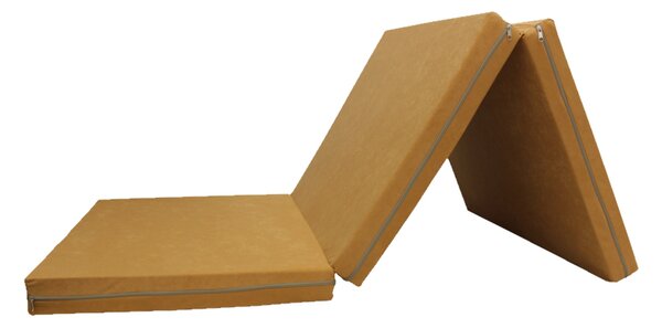 Skládací matrace pro hosty béžová 8 cm 160x195 cm
