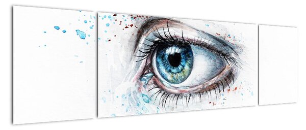 Obraz - detail oka (170x50cm)