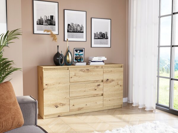 Komoda Framire 140 x 40 x 76 cm dub artisan matná
