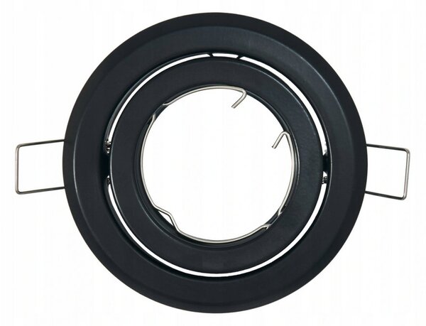 LED Solution Podhledový rámeček černý výklopný kulatý 101175