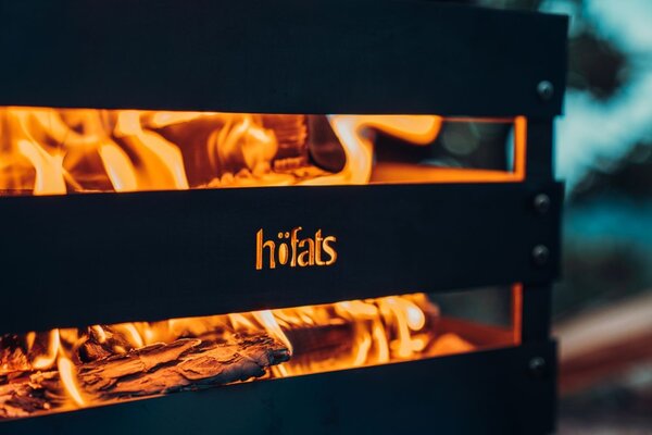 Venkovní ohniště Höfats Crate - hořící bedýnka