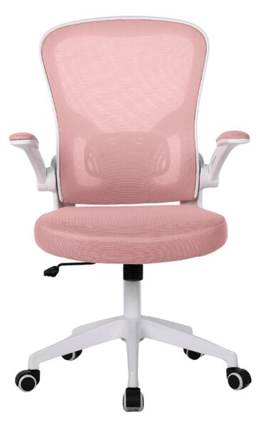 Dětská otočná židle Neoseat LEXI — látka, růžová