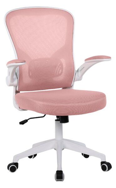 Dětská otočná židle Neoseat LEXI — látka, růžová