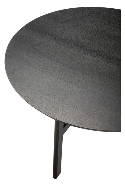 Černý kulatý konferenční stolek ø 80 cm Fjord – Hübsch