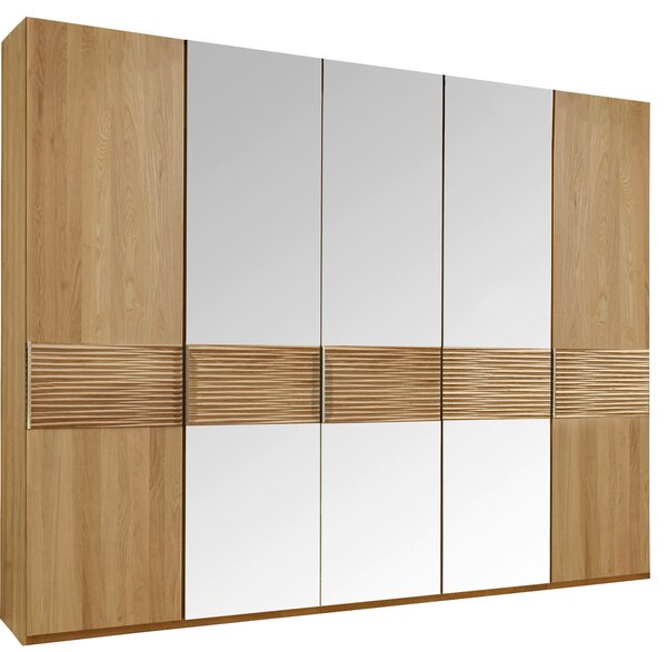 ŠATNÍ SKŘÍŇ S OTOČNÝMI DVEŘMI, dub, barvy dubu, 250/216/58 cm Dieter Knoll - Šatní skříně