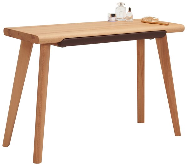 KONZOLOVÝ STOLEK, jádrový buk, hnědá, barvy buku, 110/45/75 cm Linea Natura - Konzolové stolky