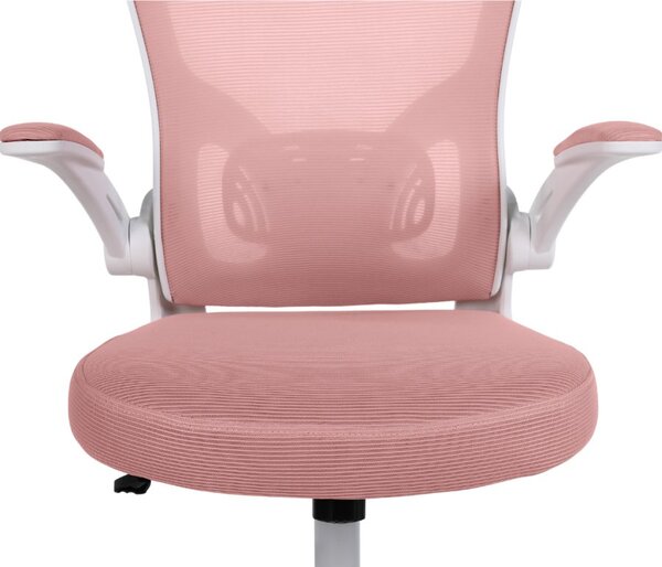 Dětská otočná židle Neoseat LEXI — látka, růžová