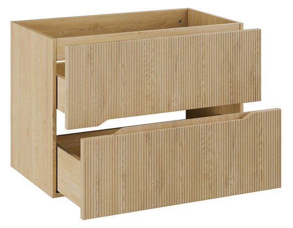Comad Nordic Cremona skříňka 80x45.8x57 cm pod umyvadlo závěsná dub NORDIC CREMONA 82-80-46-2S