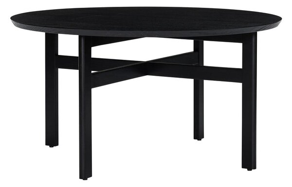 Černý kulatý konferenční stolek ø 80 cm Fjord – Hübsch