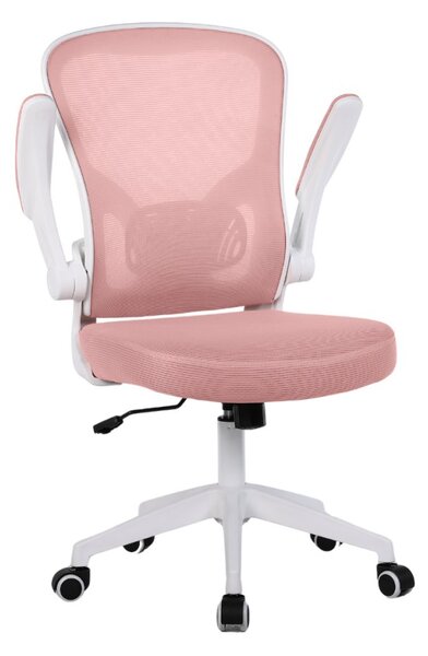 Dětská otočná židle Neoseat LEXI — látka, růžová