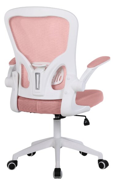 Dětská otočná židle Neoseat LEXI — látka, růžová