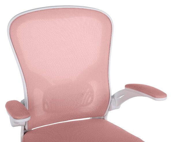 Dětská otočná židle Neoseat LEXI — látka, růžová