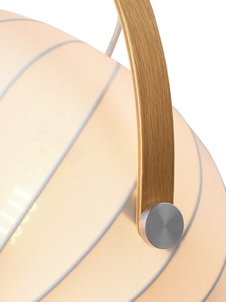Halo Design 746347 - Lustr na lanku DC 1xE27/40W/230V pr. 40 cm bílá/dub