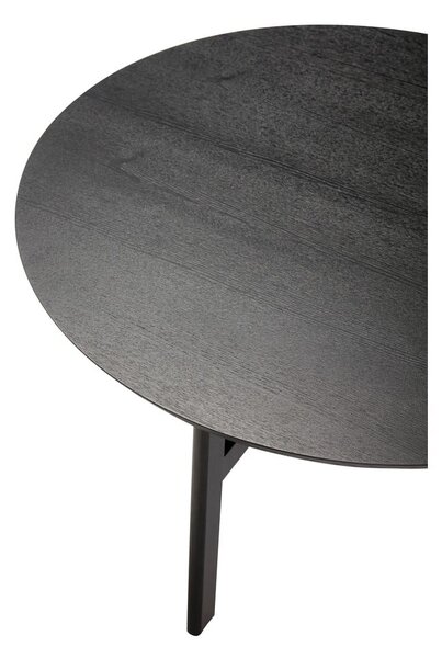 Černý kulatý konferenční stolek ø 80 cm Fjord – Hübsch