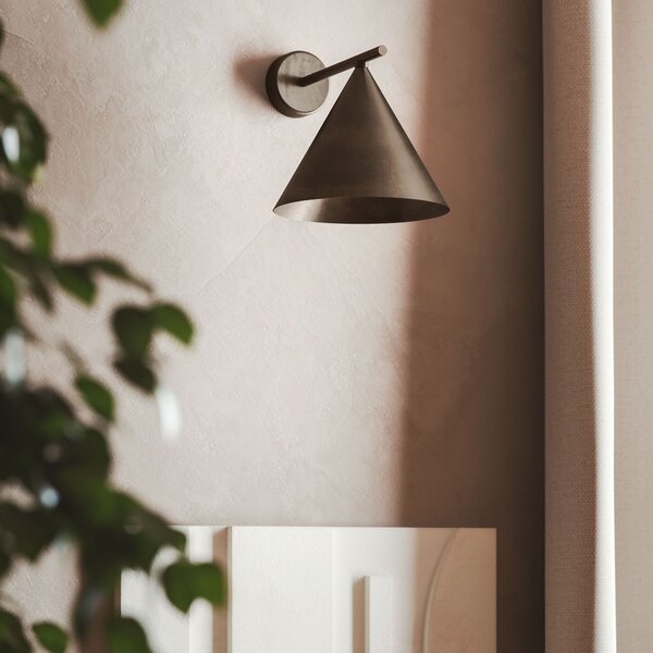 Il Fanale 286.08.MM Cone, nástěnné kovové svítidlo v úpravě morocco, 1xE14 max 10W, prům. 21cm, výška 22cm