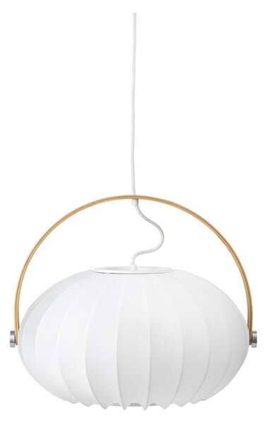 Halo Design 746347 - Lustr na lanku DC 1xE27/40W/230V pr. 40 cm bílá/dub