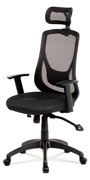 Autronic Kancelářská židle, synchronní mech., černá MESH, plast. kříž