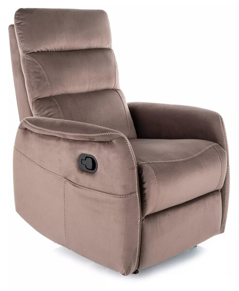 Rozkládací křeslo Solon M Velvet, cappuccino