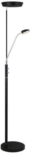 Halo Design 716067- LED Stm. stoj. lampa VEGAS LED/20W/230V + LED/5W černá/chrom