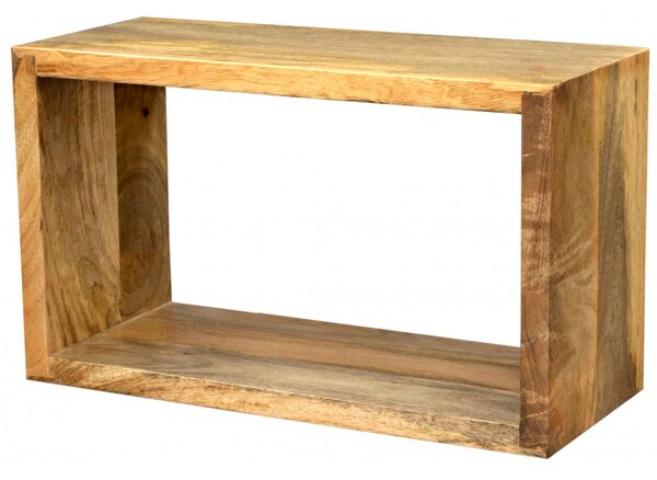 Police na zeď Devi 50x30x22 z mangového dřeva