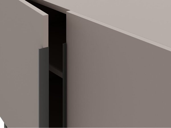 Šedo-béžová nízká komoda 200x80 cm Titan – Marckeric