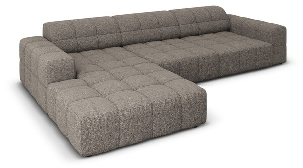 Tmavě šedá rohová pohovka (levý roh) Chicago – Cosmopolitan Design