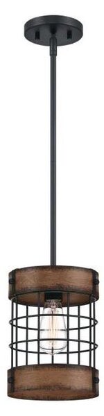 Westinghouse 61179 - Lustr na lanku LANGSTON 1xE27/60W/230V barnwood
