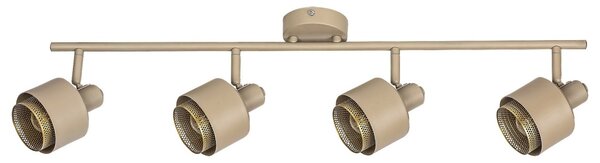 Rabalux 3550 přisazené stropní bodové svítidlo Fedora 4x40W | E14- světle hnědá, zlatá