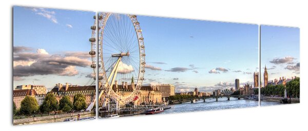 Londýnské oko (London eye) - obraz do bytu (170x50cm)