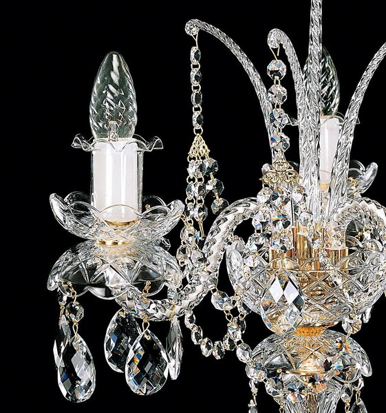 Křišťálová stolní lampa ES100340, Varianta Zlatá