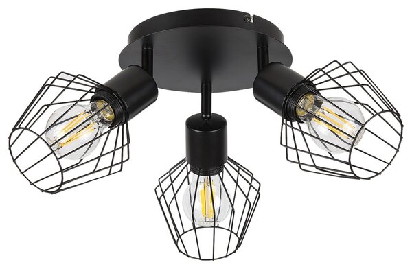 Rabalux 3536 přisazené stropní svítidlo Belano 3x40W | E27 - černá
