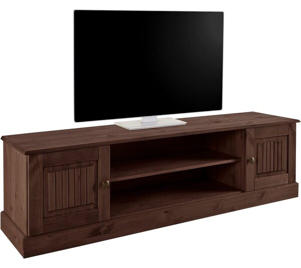 Hnědý TV stolek z borovicového dřeva 45x40 cm Mille – Støraa