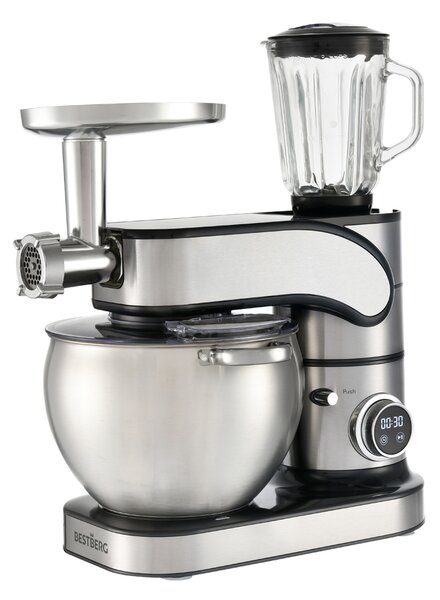 Celokovový kuchyňský robot BestBerg BBR-20S / 2500 W / 10 l / 12 rychlostí