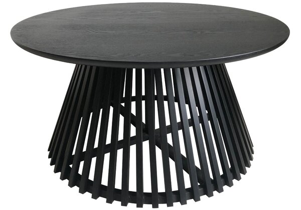 Hoorns Černý borovicový konferenční stolek Tasset 80 cm
