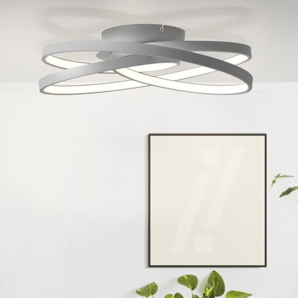 Brilliant G96894/22 Stropní LED svítidlo LABYRINTH šedé