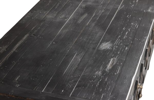 WOOOD Černý borovicový konferenční stolek Morten 120 x 60 cm