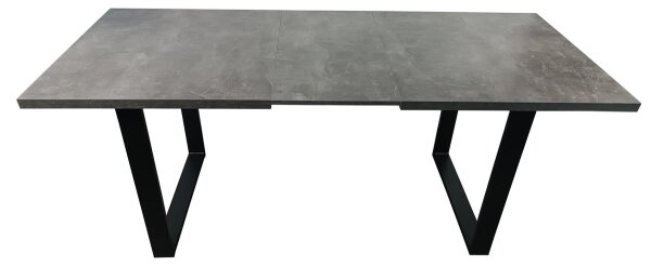 Rozkládací jídelní stůl COLIN 150/180x80 cm šedá