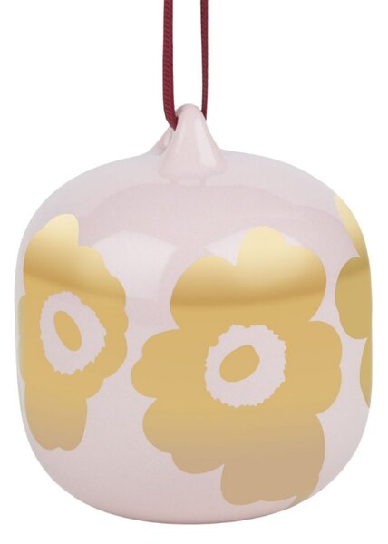 Marimekko Ozdoba Unikko, růžovo-zlatá