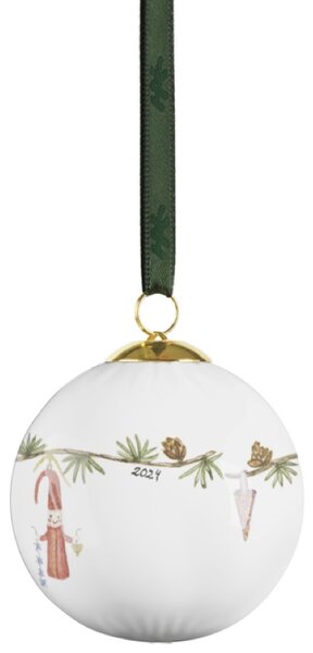 Kähler Design Porcelánová vánoční baňka Hammershøi Christmas - 2024 KD530