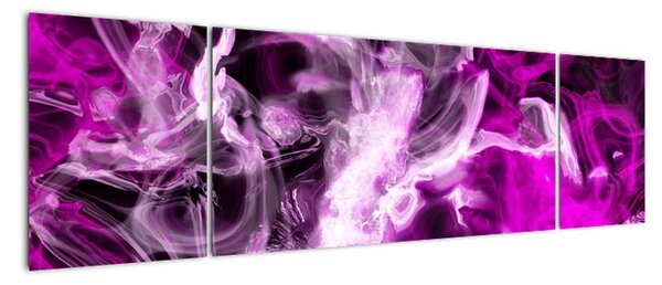 Obraz - fialový kouř (170x50cm)