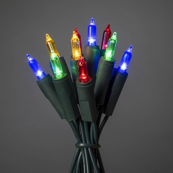 Pestrý LED světelný řetěz, 100 žárovek 16,35m