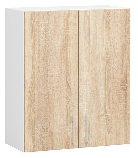 Kuchyňská sestava 240 cm Lula TYP2 C (bílá + dub sonoma)