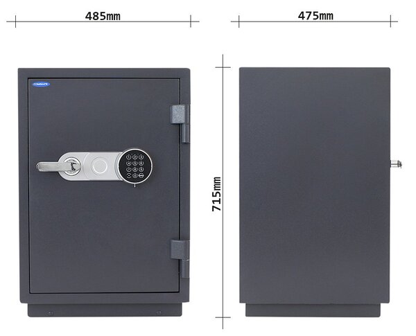 Ohnivzdorný sejf elektronický Sydney 65, 715 x 485 x 475 mm, 55 l