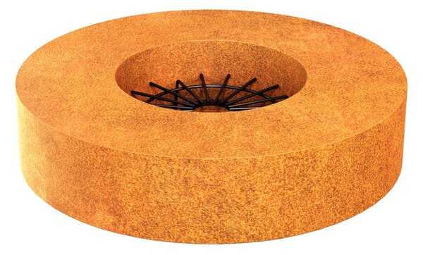 Zahradní ohniště Corten SOMBRERRO 2 s roštem průměr 100 cm