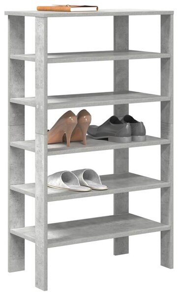 Botník betonově šedý 61x32x105 cm kompozitní dřevo