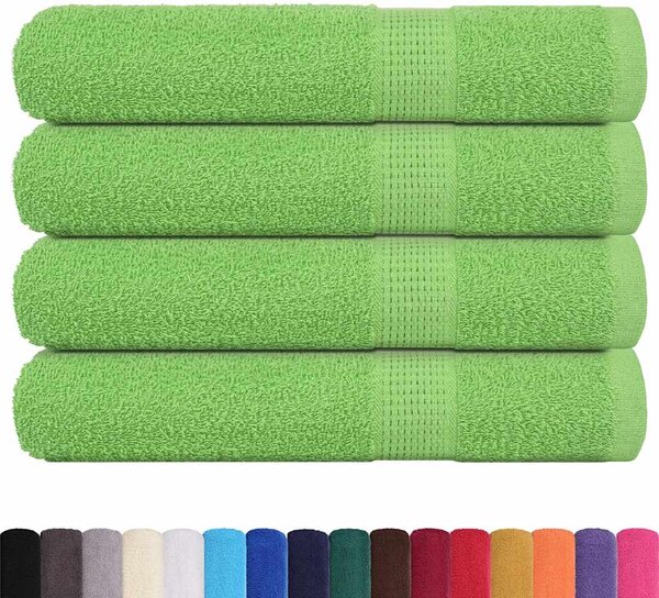 Saunové osušky FROGN 4 ks jablečně zelené 80x200 cm 360 g/m²