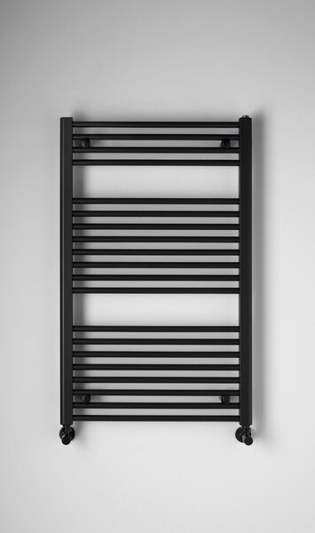 Aqualine Aqualine, DIRECT topné těleso s bočním připojením 600x960 mm, černá matná, ILR96B