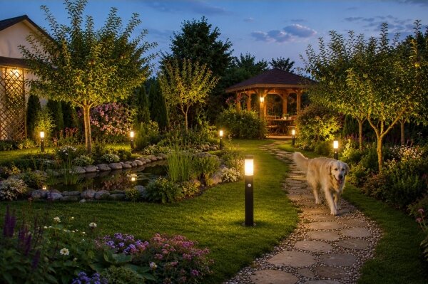Venkovní lampa se senzorem LOPPA 1xE27/60W/230V 65 cm IP44 antracit