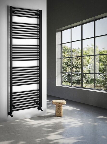 Aqualine Aqualine, DIRECT topné těleso s bočním připojením 600x1680 mm, černá matná, ILR66B