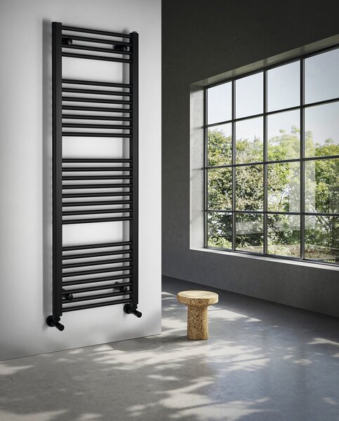 Aqualine Aqualine, DIRECT topné těleso s bočním připojením 450x1320 mm, černá matná, ILR34B